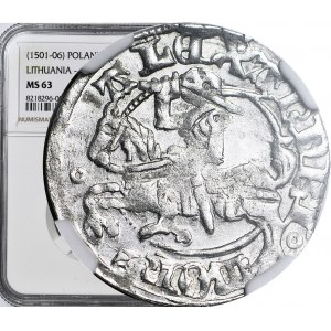 Alexander Jagiellonian, Lithuanian half-penny, Vilnius, Gothic, exquisite