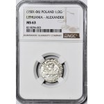 Alexander Jagiellonian, Lithuanian half-penny, Vilnius, Gothic, exquisite