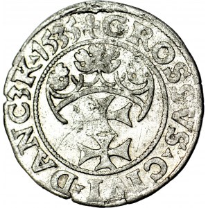 RRR-, Zygmunt I Stary, Grosz 1535, Gdańsk, Romańczyk RRR