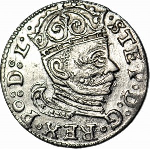 Stefan Batory, Trojak 1583, Ryga, piękny