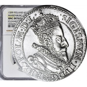 Sigismund III Vasa, Sixpence 1599, Malbork, minted
