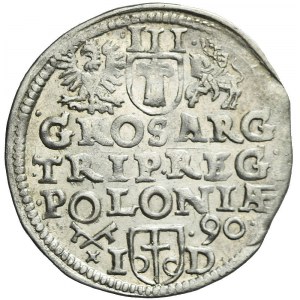 Zygmunt III Waza, Trojak 1590, Poznań, I-D