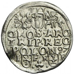 Zygmunt III Waza, Trojak 1597, Poznań, data w wierszu