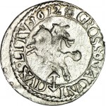 RRR-, Zygmunt III Waza, Grosz 1612, Wilno, odwrócone D w DVX