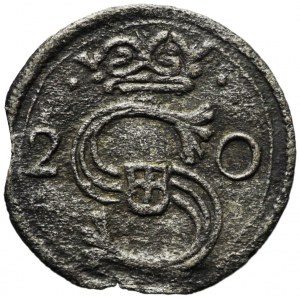 R-, Zygmunt III Waza, Denar 1620, Kraków, rzadki