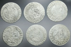 John Casimir, Set of 6 Crown Sixpences of John Casimir