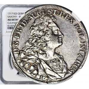 August II Silný, Gulden (2/3 thaler) 1717 Drážďany, krásny a vzácny ročník