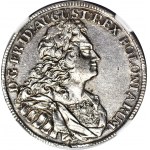 August II Silný, Gulden (2/3 thaler) 1717 Drážďany, krásny a vzácny ročník