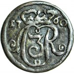 RR-, August III Sas, Szeląg 1760 ,Toruń, data przy koronie, b.rzadki