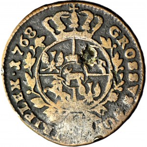 RR-, Stanisław A. Poniatowski, Trojak 1768 G, fałszerstwo pruskie, punca JP?