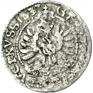 RRR-, Lenne Prusy Książęce, Jerzy Wilhelm, Grosz 1633, Królewiec