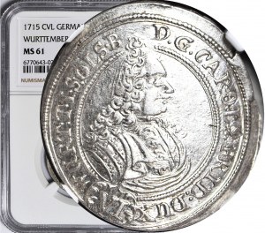 RR-, Silesia, Duchy of Oleśnica, Charles Frederick, 6 krajcars 1715 CVL, very rare