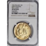 10 gold 1934, Pilsudski, shooting eagle, very nice
