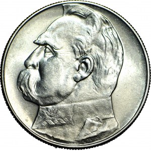 10 gold 1936, Pilsudski, minted