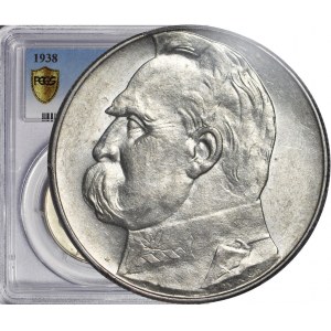 10 zlotých 1938, Piłsudski, vzácne, mincovňa