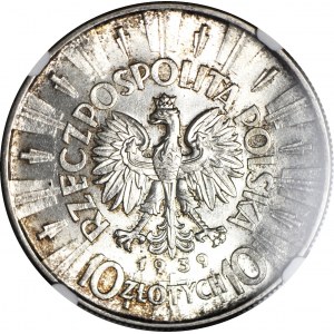 10 gold 1939, Pilsudski, mint, beautiful