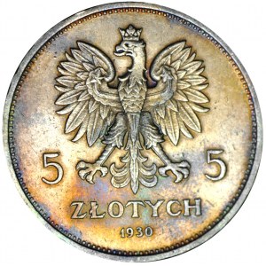 5 złotych 1930, Sztandar, wspaniała patyna