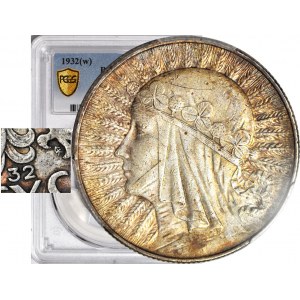 5 złotych 1932, Głowa, ZE ZNAKIEM, Warszawa, piękna