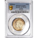 5 złotych 1932, Głowa, ZE ZNAKIEM, Warszawa, piękna
