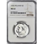 5 gold 1935, Pilsudski, minted