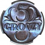 5 pennies 1938, mint, BN color