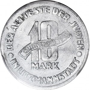 Ghetto, 10 marks 1943 Al, GDA 8/3. mint with spirit