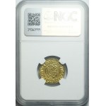R-, Węgry, Ludwik II Jagiellończyk, Goldgulden 1518 Hermannstadt (Sibiu), menniczy