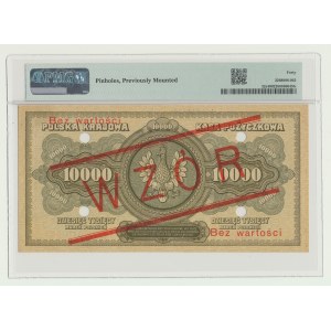 10.000 marek polskich 1922, WZÓR, numeracja kolejna, A 1234500/A 6789000