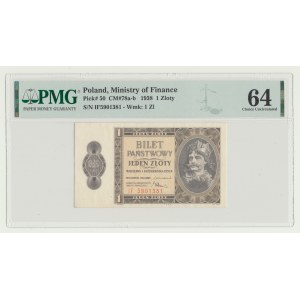 1 gold 1938 Chrobry, ser. IF