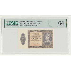 1 złoty 1938 Chrobry, ser. IG