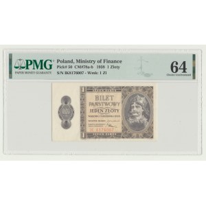 1 złoty 1938 Chrobry, ser. IK