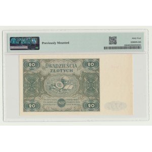 20 gold 1947, ser. B, capital letter