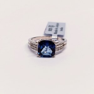 Anello in argento con topazio naturale Hope