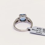 Anello in argento con topazio naturale Hope