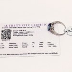Anello in argento con topazio naturale Hope