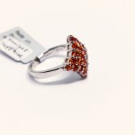 Silver ring with natural sapphire