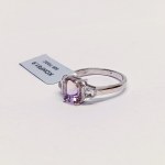 Anello in argento con ametrine e topazi naturali