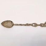 Silver-plated Sugar Bowl with Spoon, first half of the 20th century