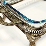 Elegancka Posrebrzana Żardiniera z Przykrywką, koniec XIX w. bądź początek XX w.