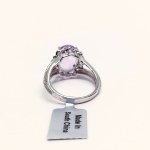 Silberring mit natürlichem Amethyst und Topas