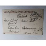 POCZTÓWKA WROCŁAW, BRESLAU, ZNACZEK STEMPEL, STATEK, 1906 R