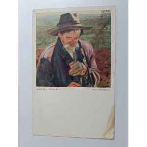POCZTÓWKA MALARSTWO HOFMANN MELANCHOLIK PRZEDWOJENNA