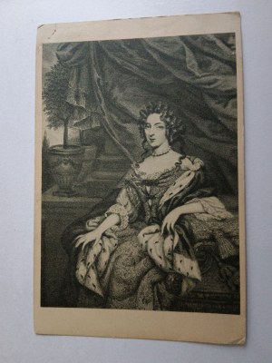 POSTCARD GRUNER INTAGLIO QUEEN MARIA KAZIMIERA SOBIESKA MARYSIEŃKA