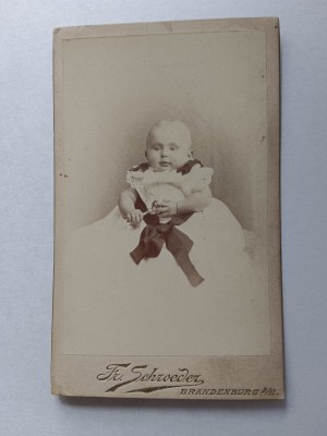 CARDBOARD PHOTO SCHWEDER, BRANDENBURG, CHILD