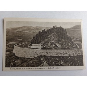 POSTCARD SZKLARSKA PORĘBA ŚWIERADÓW BEND OF DEATH