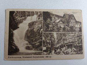 POSTCARD KARKONOSZE KAMIENCZYK WATERFALL