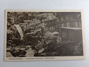 POSTCARD KARKONOSZE WODOSPAD SZKLARSKI HOSTEL