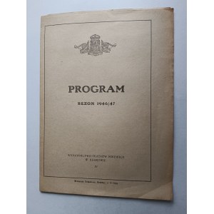 PROGRAM TEATRALNY, KRAKÓW, TEATR STARY, POWRÓT, REŻ WIKTOR BIEGAŃSKI