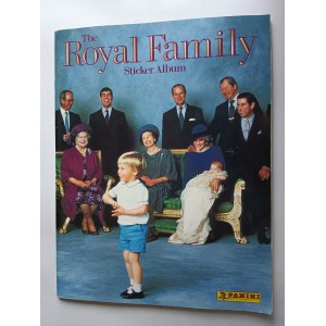 ALBUM ZE ZDJĘCIAMI I NAKLEJKAMI, RODZINA KRÓLEWSKA, THE ROYAL FAMILY STICKER ALBUM PANINI, KRÓLOWA ELŻBIETA II, KSIĄŻĘ KAROL, LADY DIANA