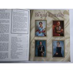 ALBUM ZE ZDJĘCIAMI I NAKLEJKAMI, RODZINA KRÓLEWSKA, THE ROYAL FAMILY STICKER ALBUM PANINI, KRÓLOWA ELŻBIETA II, KSIĄŻĘ KAROL, LADY DIANA